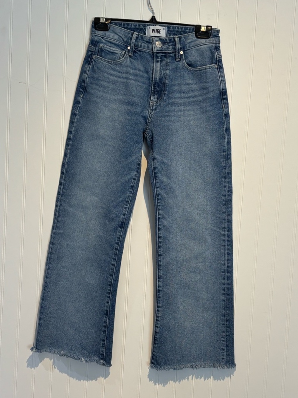 Paige Leenah crop wide leg jeans